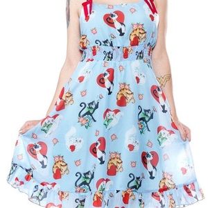 Sourpuss Cat Lady Babydoll Dress